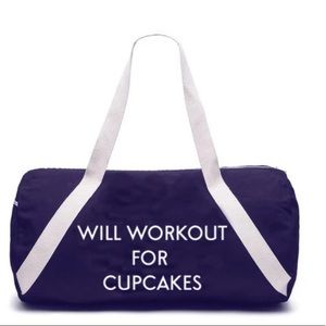 Private Party "Will Workout For Cupcakes" Gym Bag